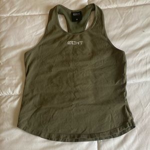 Echt olive green crop top medium